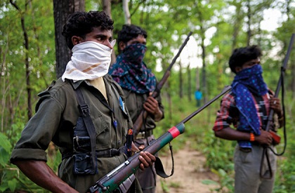Maoists  Naxal  Dantewada  Bastar  Chhattisgarh  AK-47  rifle  gun  attack  security guard  Salwa Judum