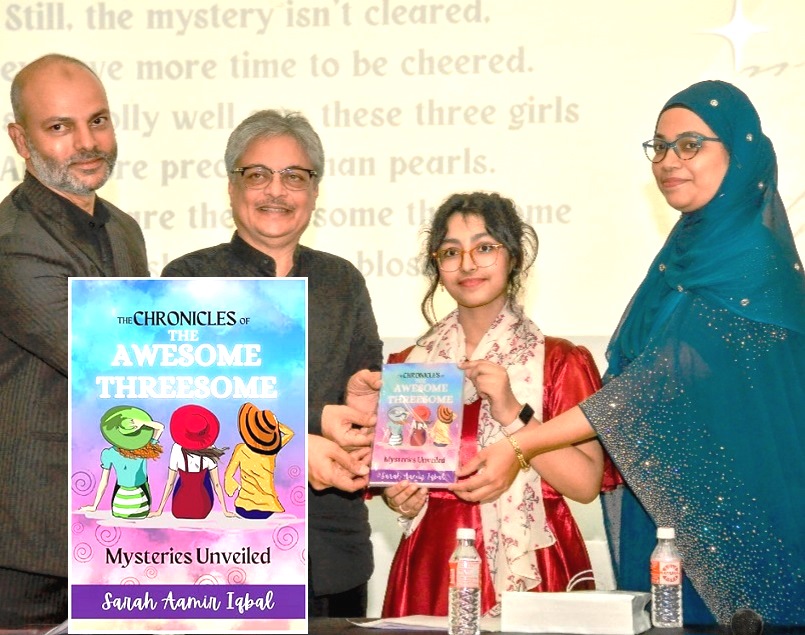 11-year-old turns author, writes book about three spirited girls face villains, solve mysteries
