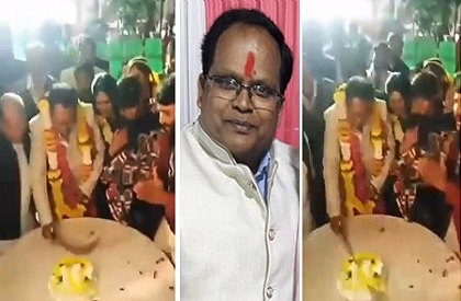 Tehsildar  Celebratory Firing  Mhow  Madhya Pradesh  Bhopal  Sword  Birthday  Controversy