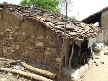 house in drought hit Baghelkhand