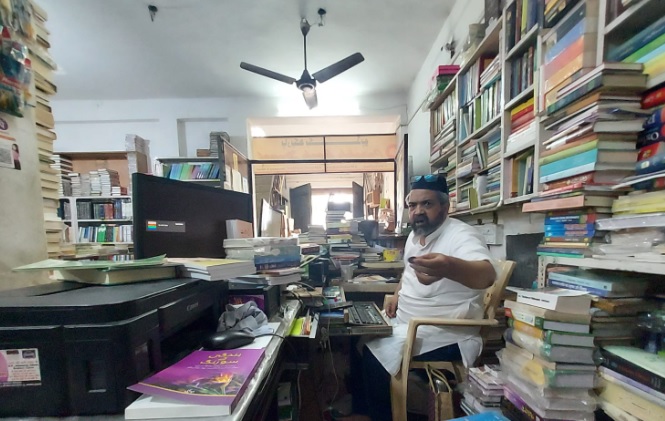 Bookshop owner who is more interested in collecting books than selling them: Unique Urdu bookshop in Lucknow